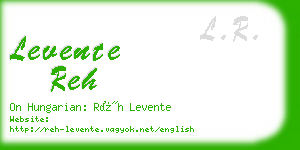 levente reh business card